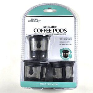 3 Re-usable Coffee Filters - for use in Kurig and other Coffee Makers
